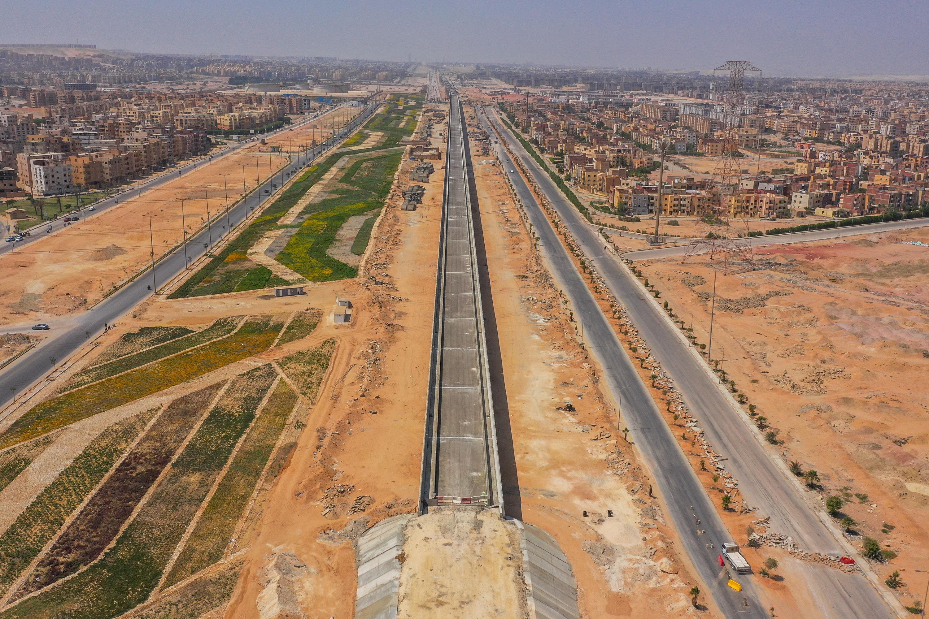 High-Speed Rail Viaduct Hadayek October – Giza