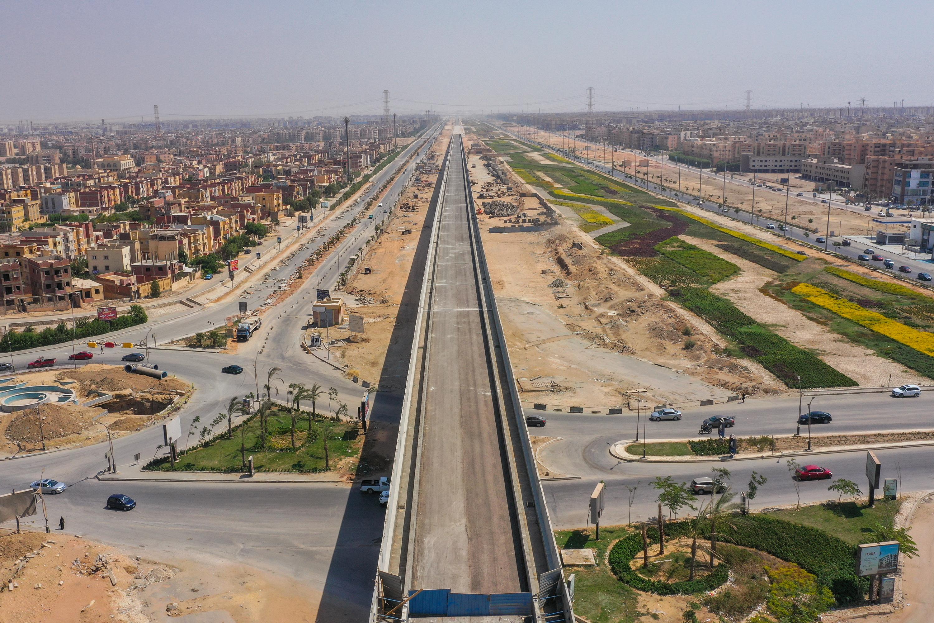 High-Speed Rail Viaduct Hadayek October – Giza