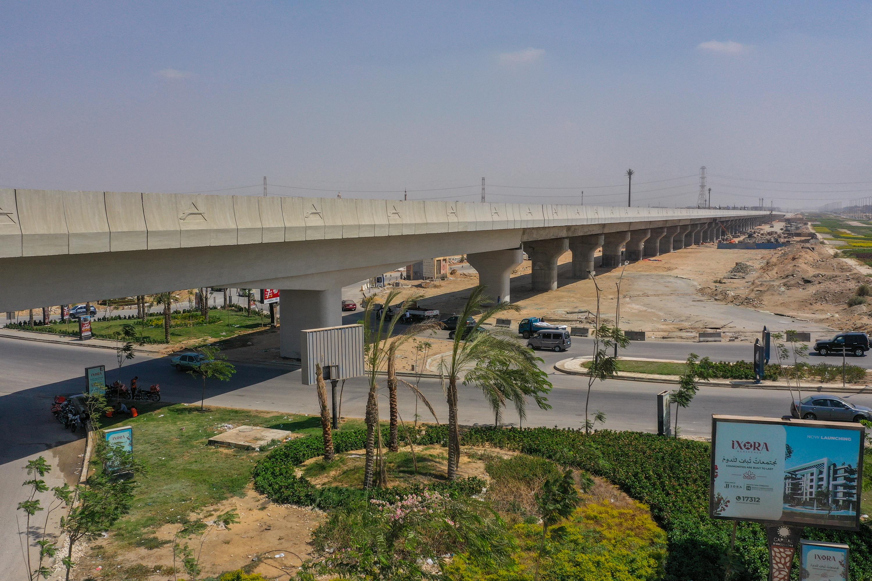 High-Speed Rail Viaduct Hadayek October – Giza