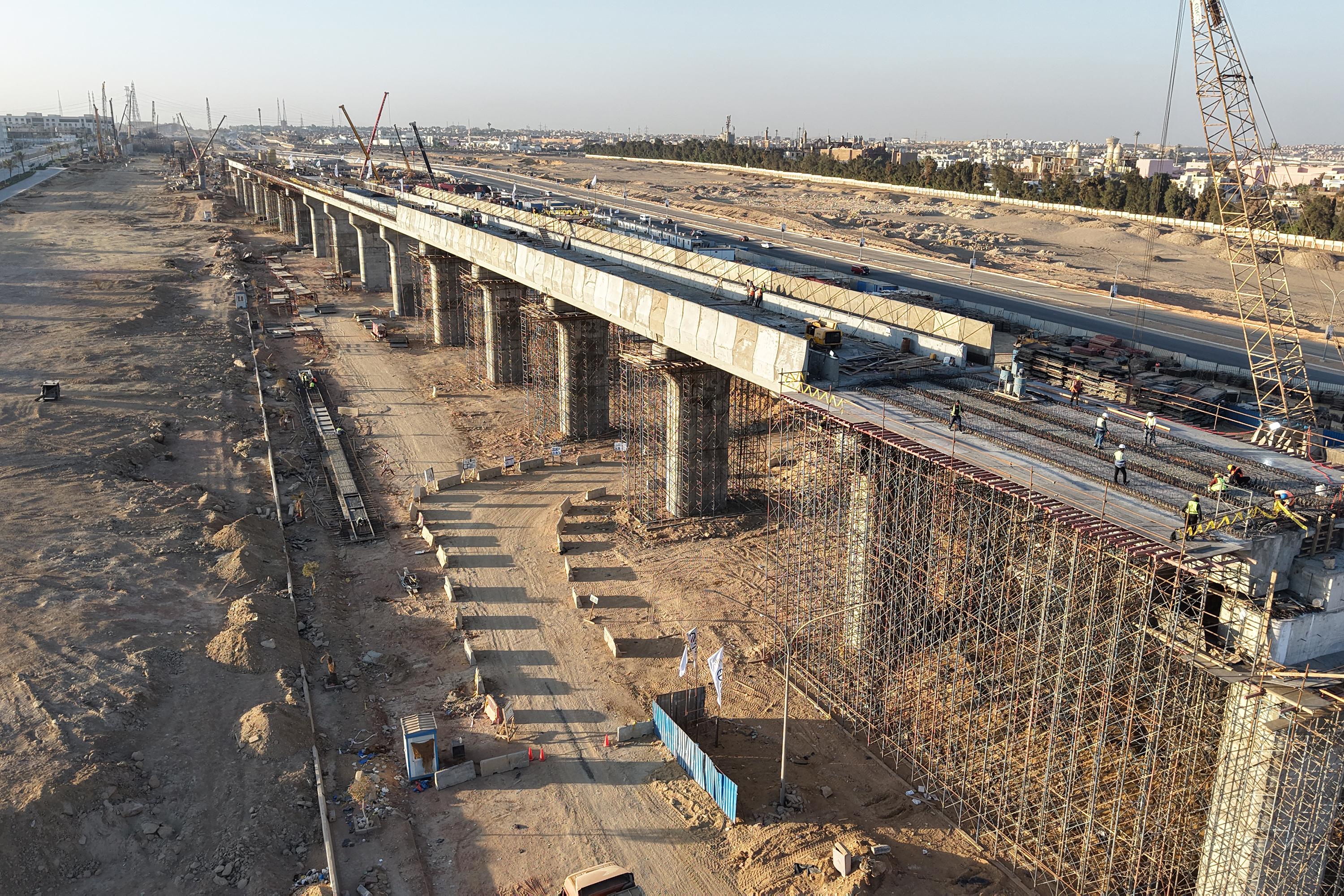 High-Speed Rail Viaduct - Nile Sat Road