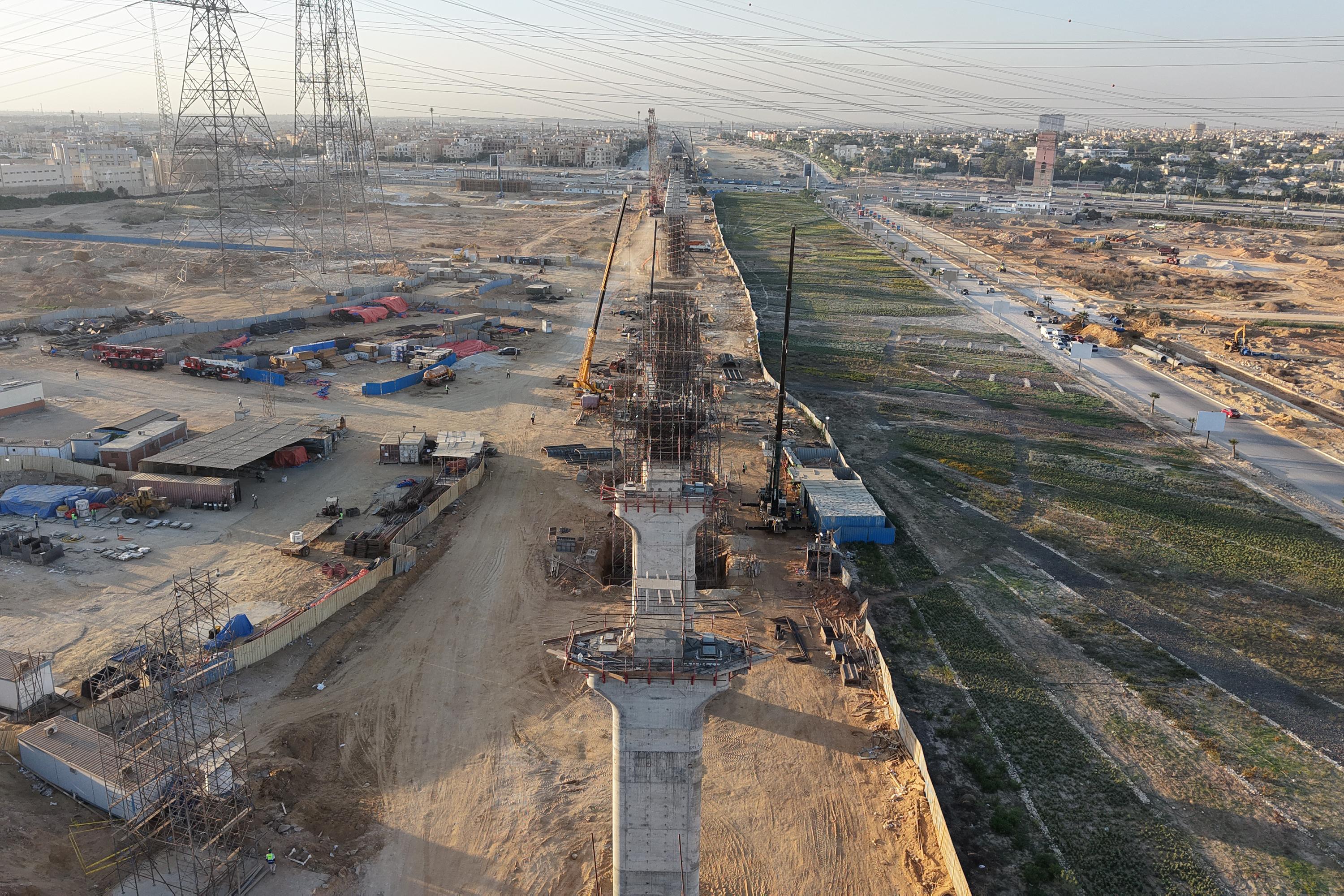 High-Speed Rail Viaduct - Nile Sat Road