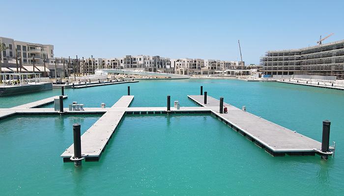 Construction of Marassi Marina Prefabricated Aluminium Pontoons