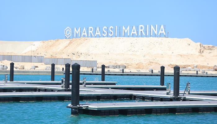 Construction of Marassi Marina Prefabricated Aluminium Pontoons