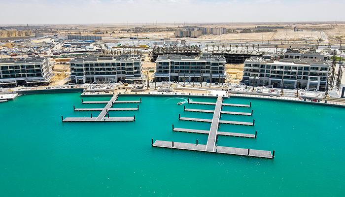 Construction of Marassi Marina Prefabricated Aluminium Pontoons