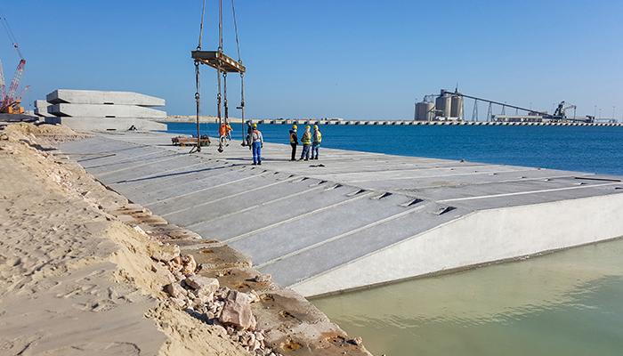 Construction of Two Berths (9 & 10) at Ras Al-Khair Seaport (Design & Build Contract)