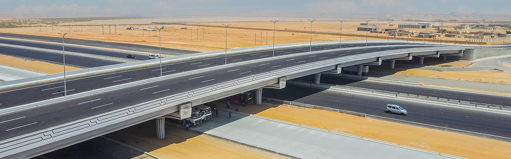 Construction of Umm Qamar Bridge Along the Link with Suez Road