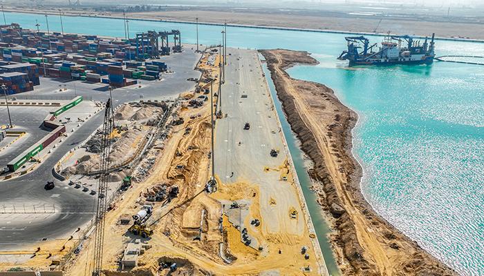 Western Edge Retaining Wall 480m for Basin 2, Al Sokhna Seaport