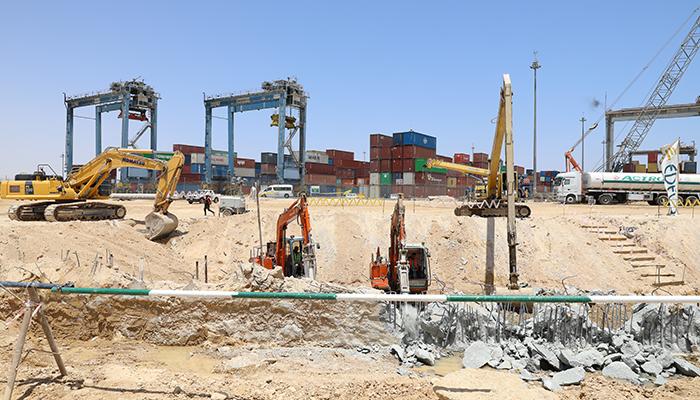 Western Edge Retaining Wall 480m for Basin 2, Al Sokhna Seaport