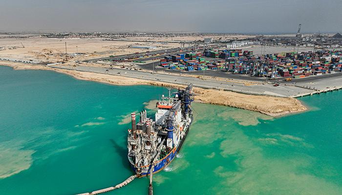 Western Edge Retaining Wall 480m for Basin 2, Al Sokhna Seaport